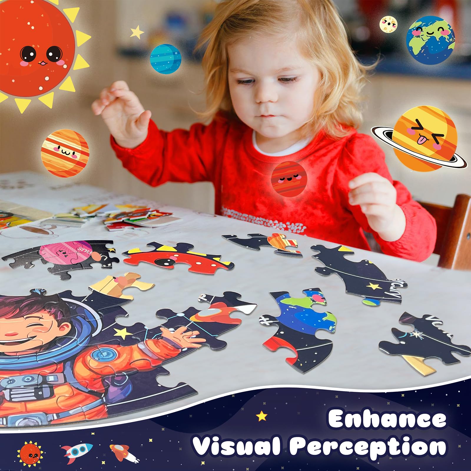 TALGIC kids assembling puzzle promotes collaborative play and family bonding