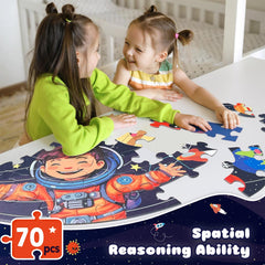 TALGIC planetoids illustration encourages curiosity about planets during puzzle play