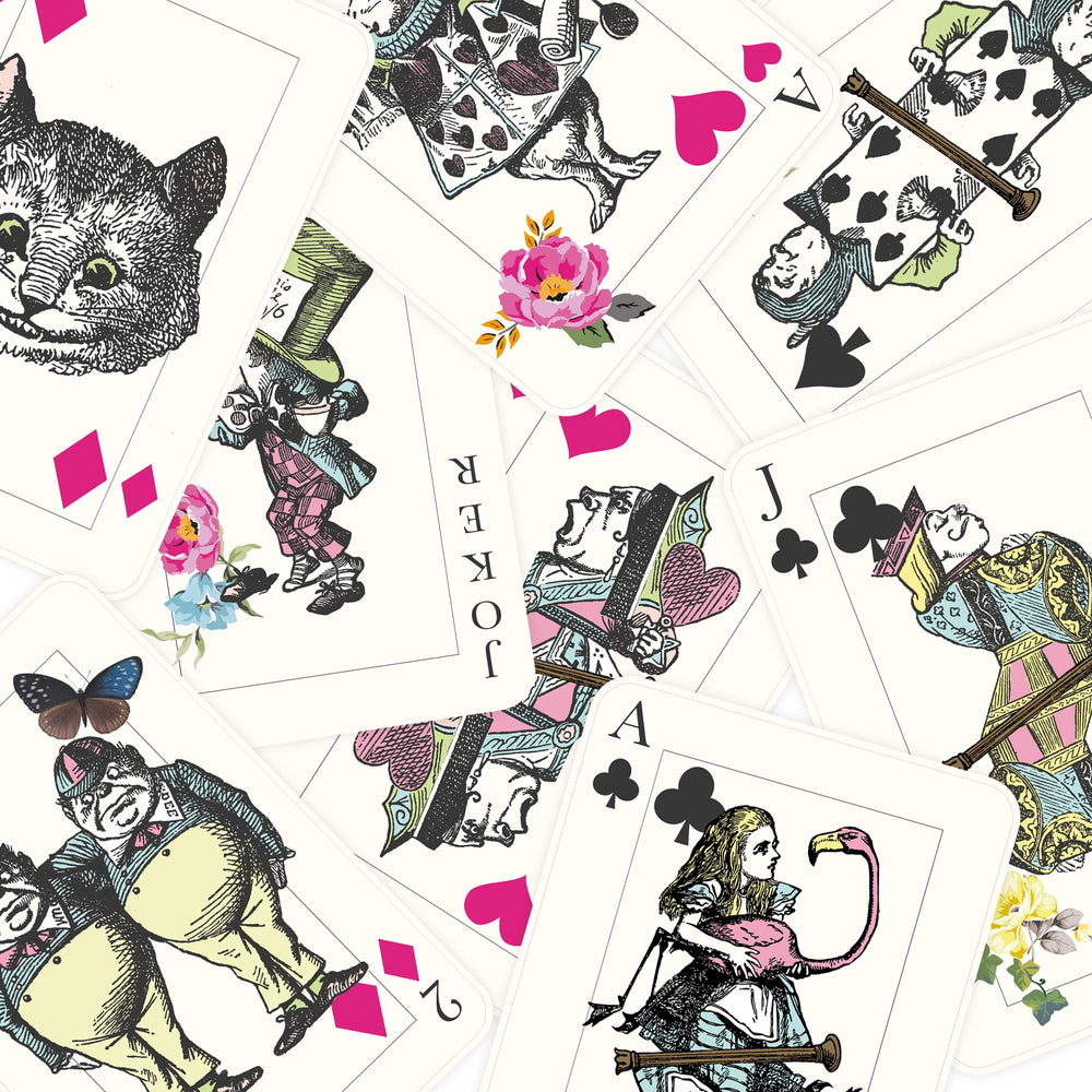 Talking Tables Alice cards Cheshire Cat oversized decor for whimsical wall displays.