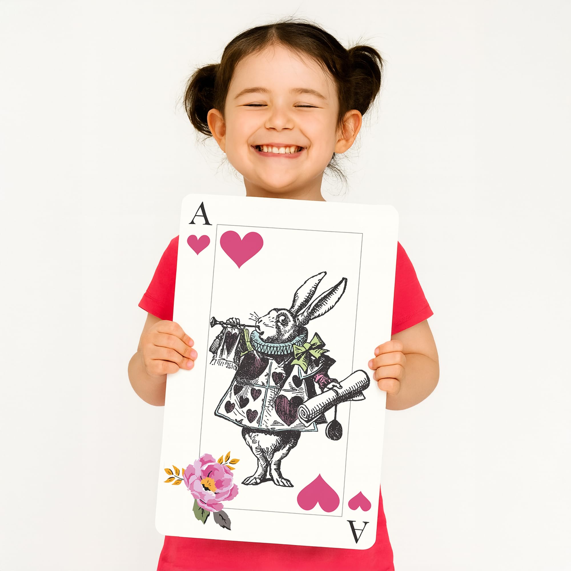 Talking Tables Alice cards Mad Hatter oversized decor ideal for bold party backdrops.