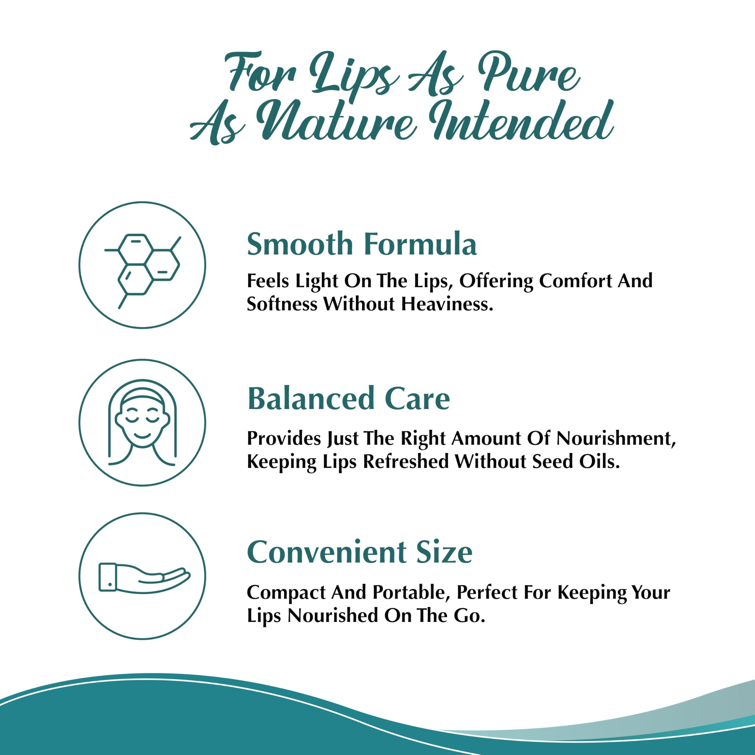 Applying Tallowbourn lip balm leaves lips soft and protected.
