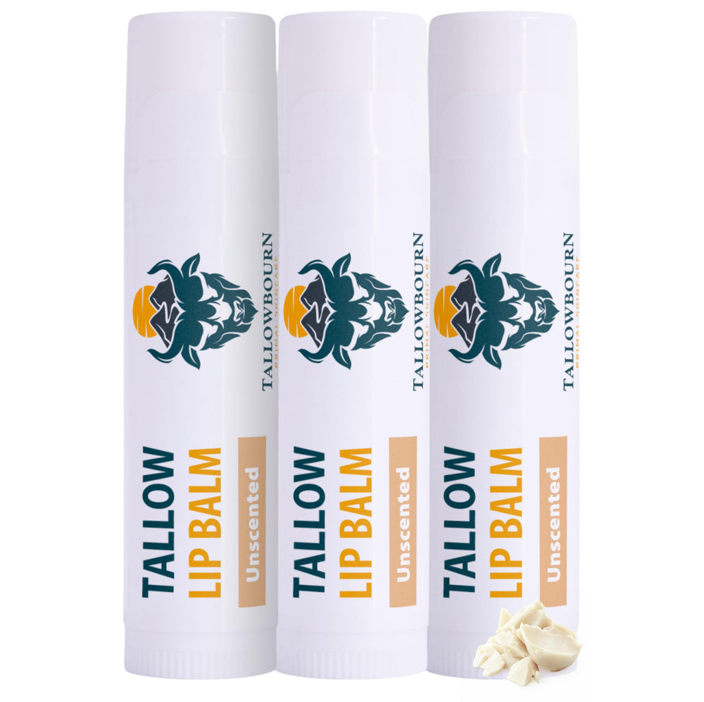 Tallowbourn lip balm jar with grass-fed tallow for hydrating lips