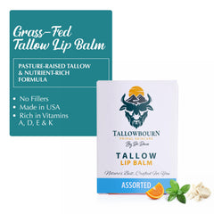 Tallowbourn Peppermint lip balm swatch, cool, refreshing hydration.