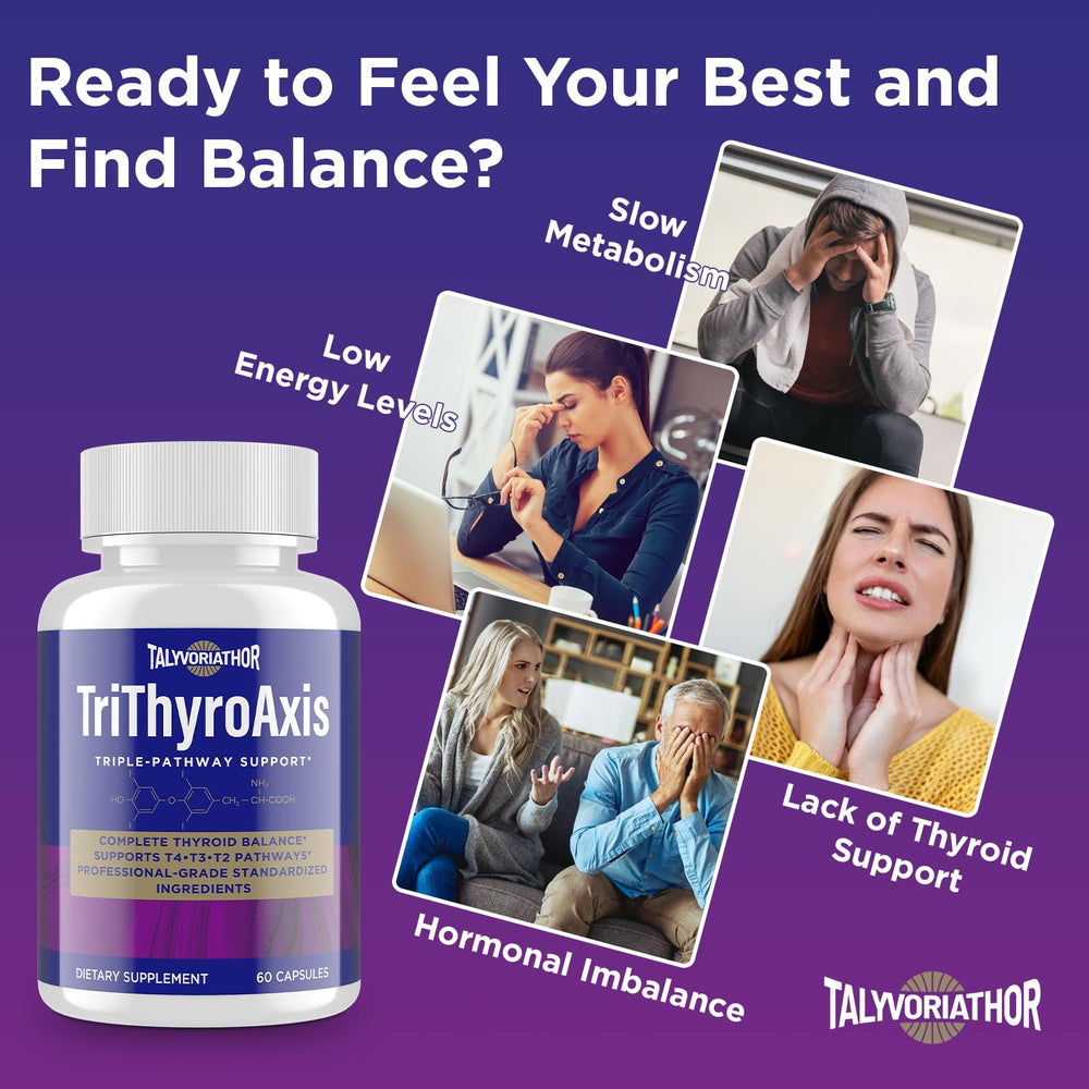 Talyvoriathor TriThyroAxis T3-T2 blends show guggul and green tea energy support
