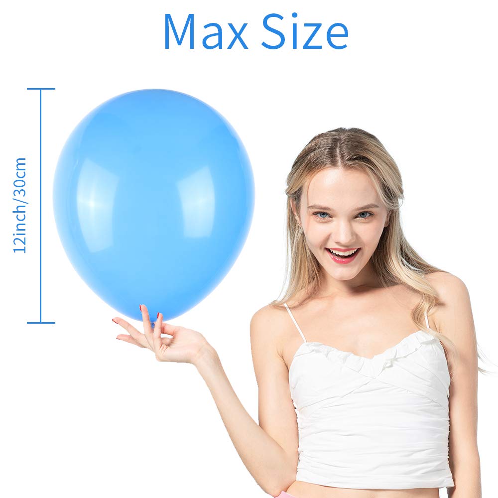 Tamodan 12-inch latex balloons arranged with streamers and confetti