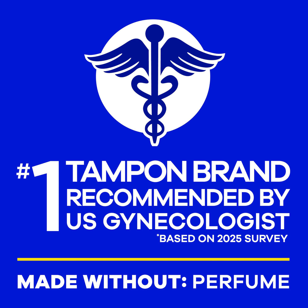 Dyes-free and perfume-free Tampax Pearl care routine