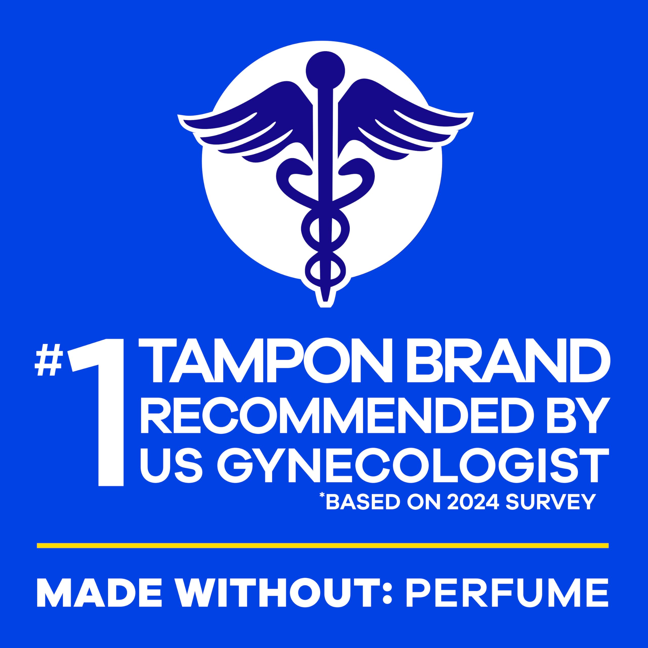 Tampax Pearl five absorbencies to match changing flow