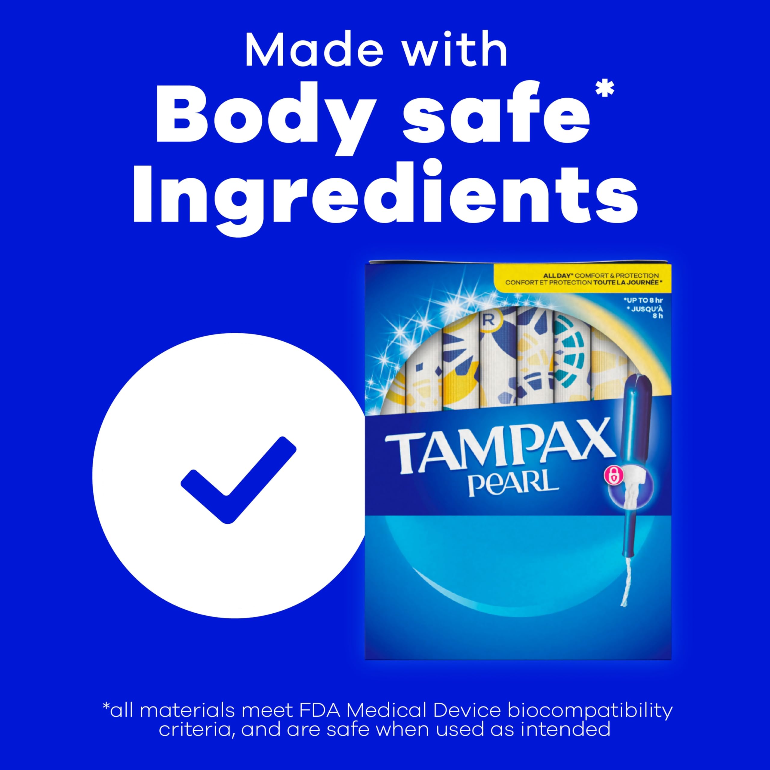 Tampax Pearl FormFit protection expands to your unique shape.