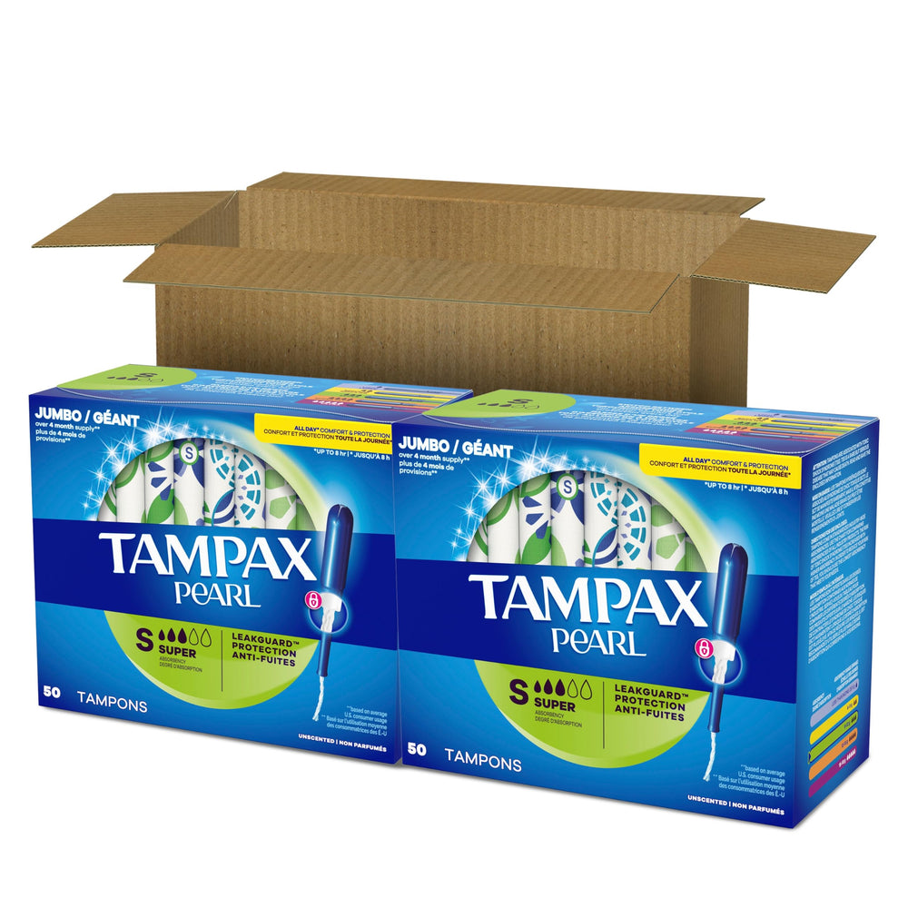 Tampax Pearl OEKO-TEX certified materials ensure quality.