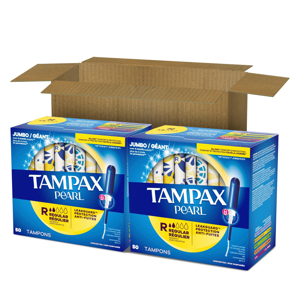 OEKO-TEX Standard 100 certified Tampax Pearl protection.