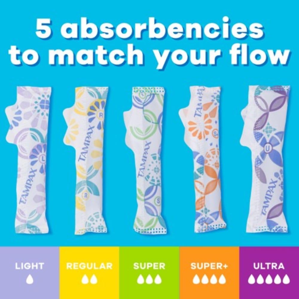 Tampax Pearl offers up to eight hours of protection during wear