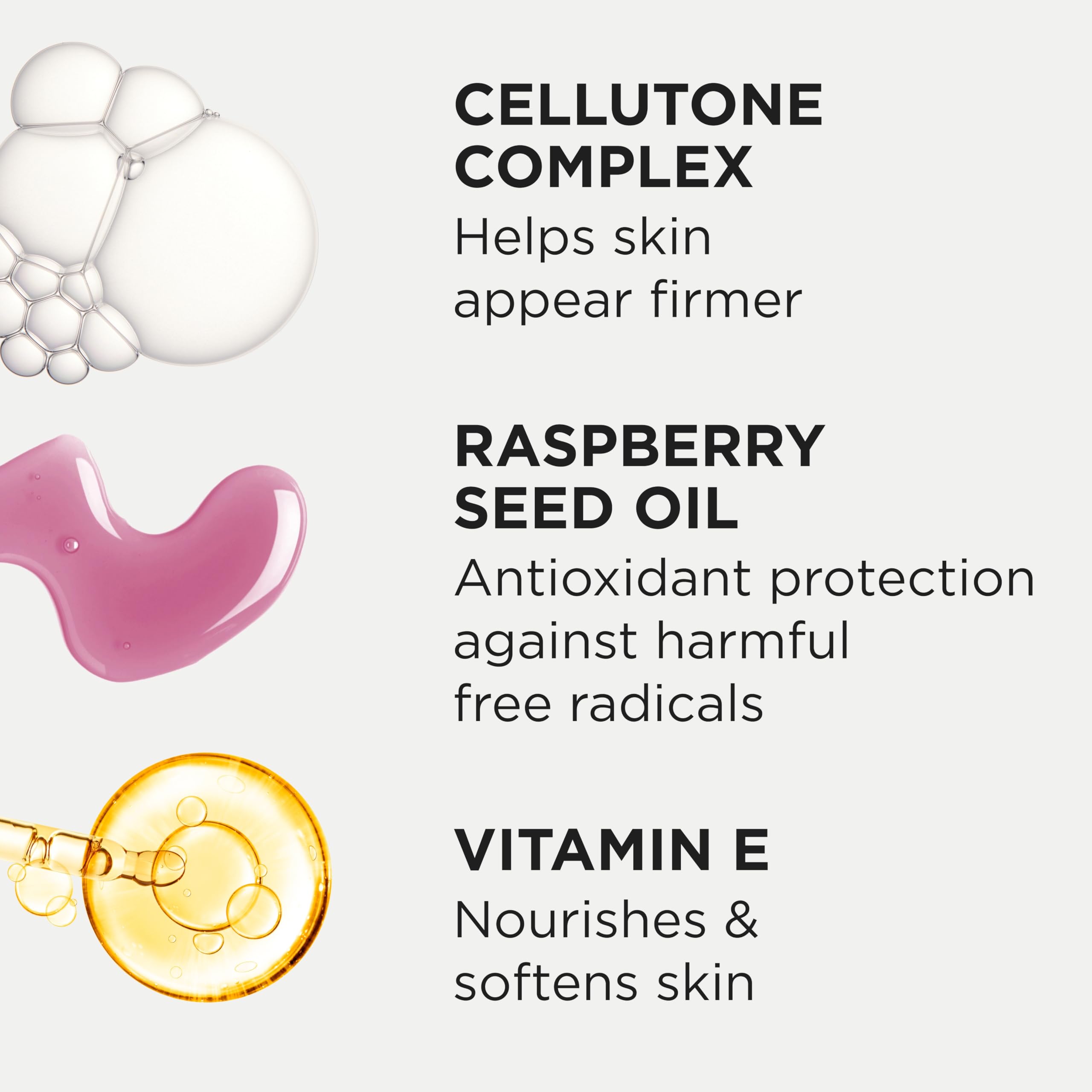 Tan-Luxe Body Drops with raspberry seed oil on hydrated skin for luminous glow