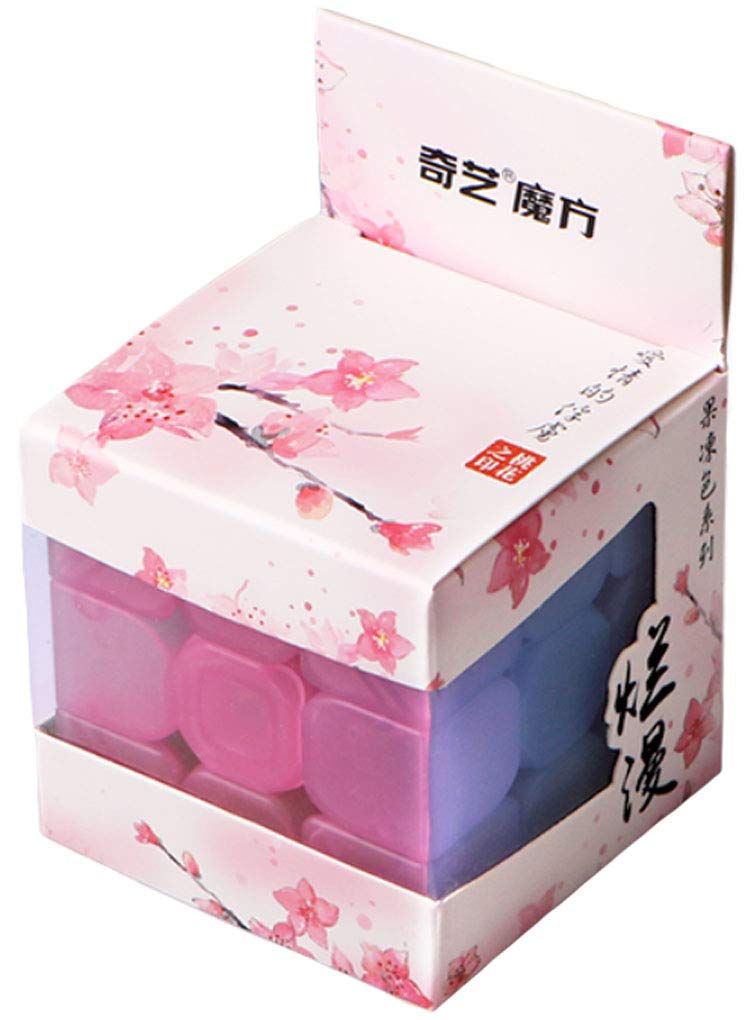 TANCH Qiyi Warrior W stickerless transparent cube with vibrant colors
