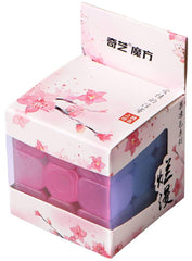 TANCH Qiyi Warrior W stickerless transparent cube with vibrant colors