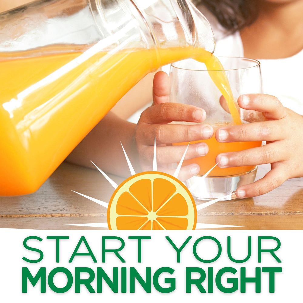 Tang Orange mix provides vitamin C boost in every glass.