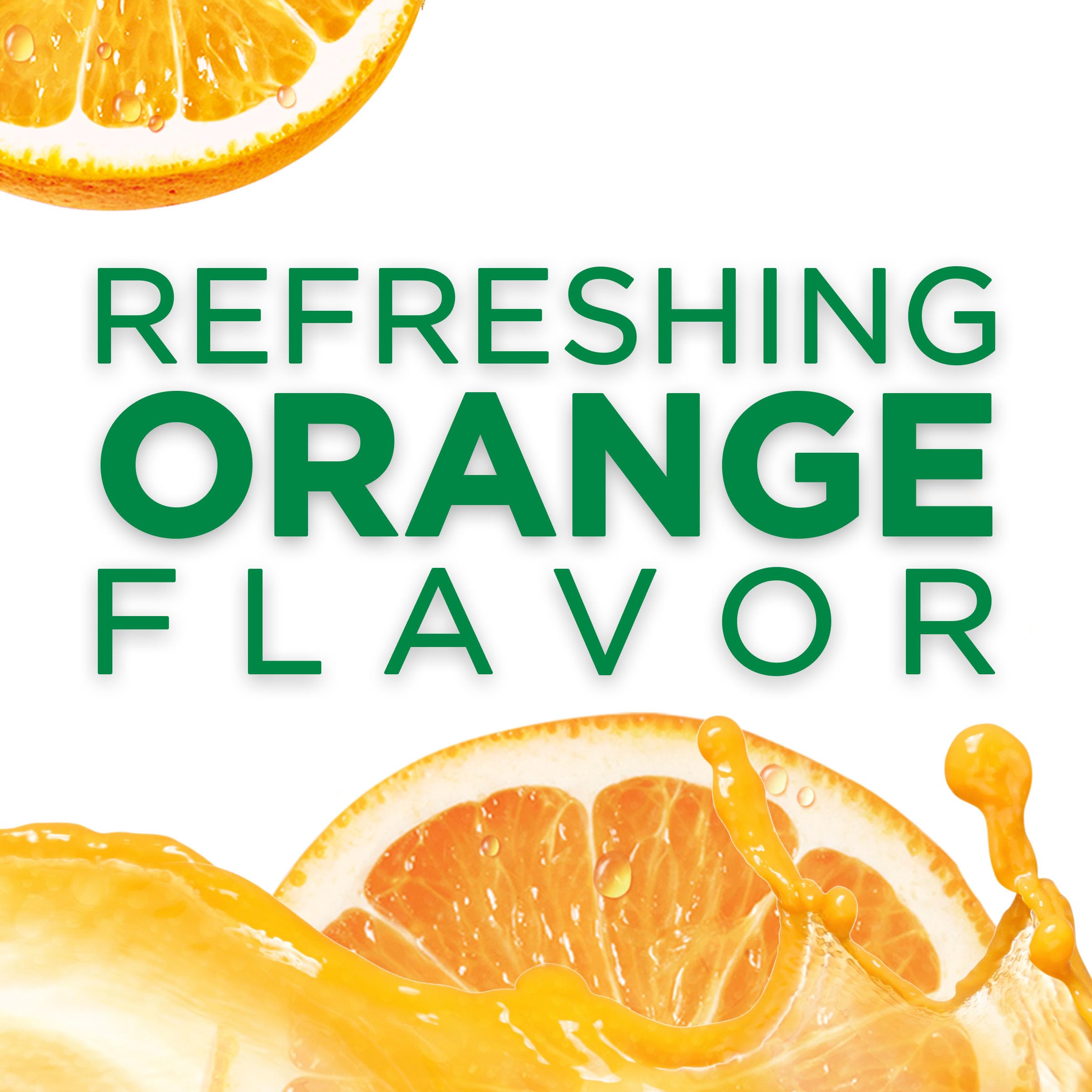 Tang includes pre-measured scoop for consistent mixes.