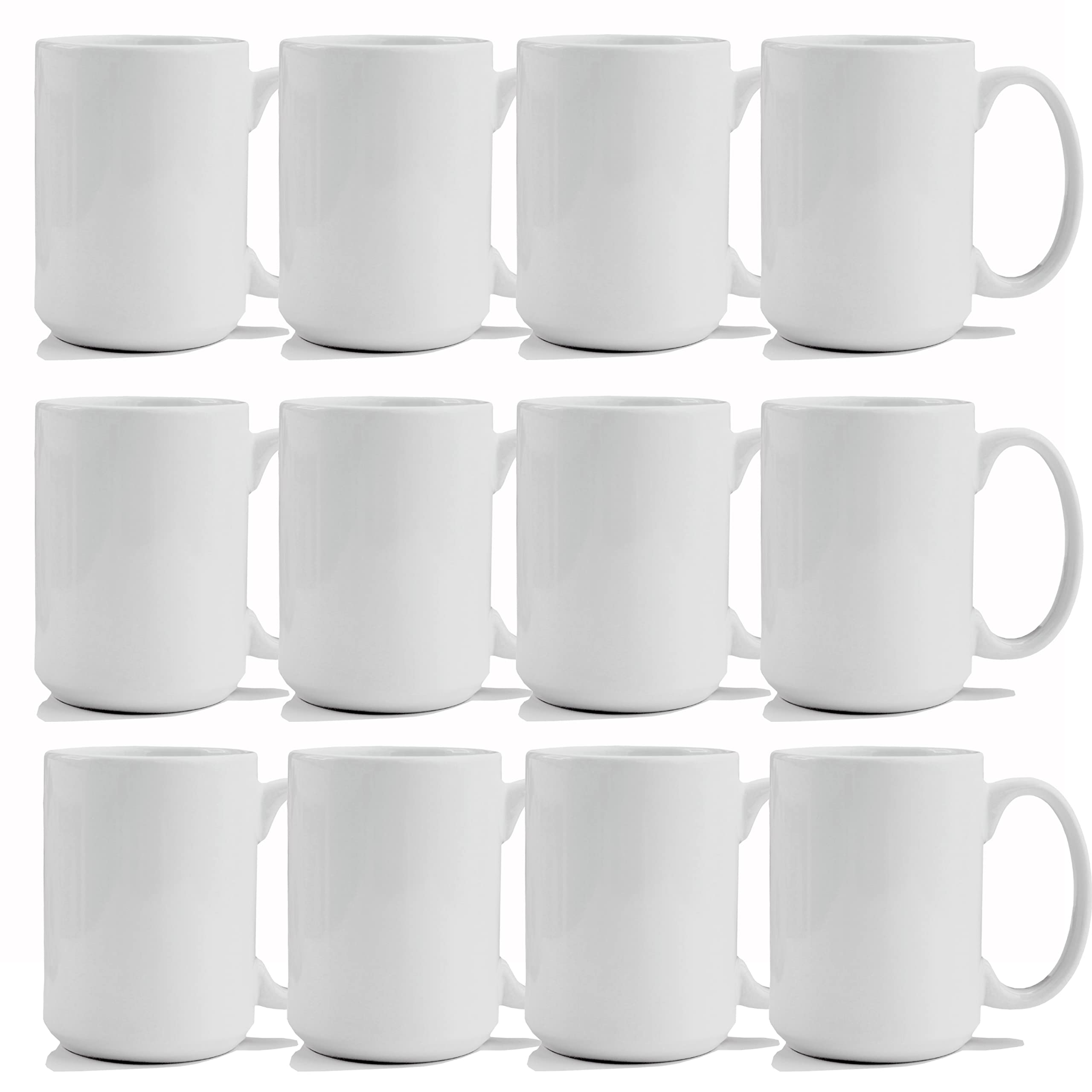 TANGLONG 15 oz sublimation mug in white, perfect for custom gifts.