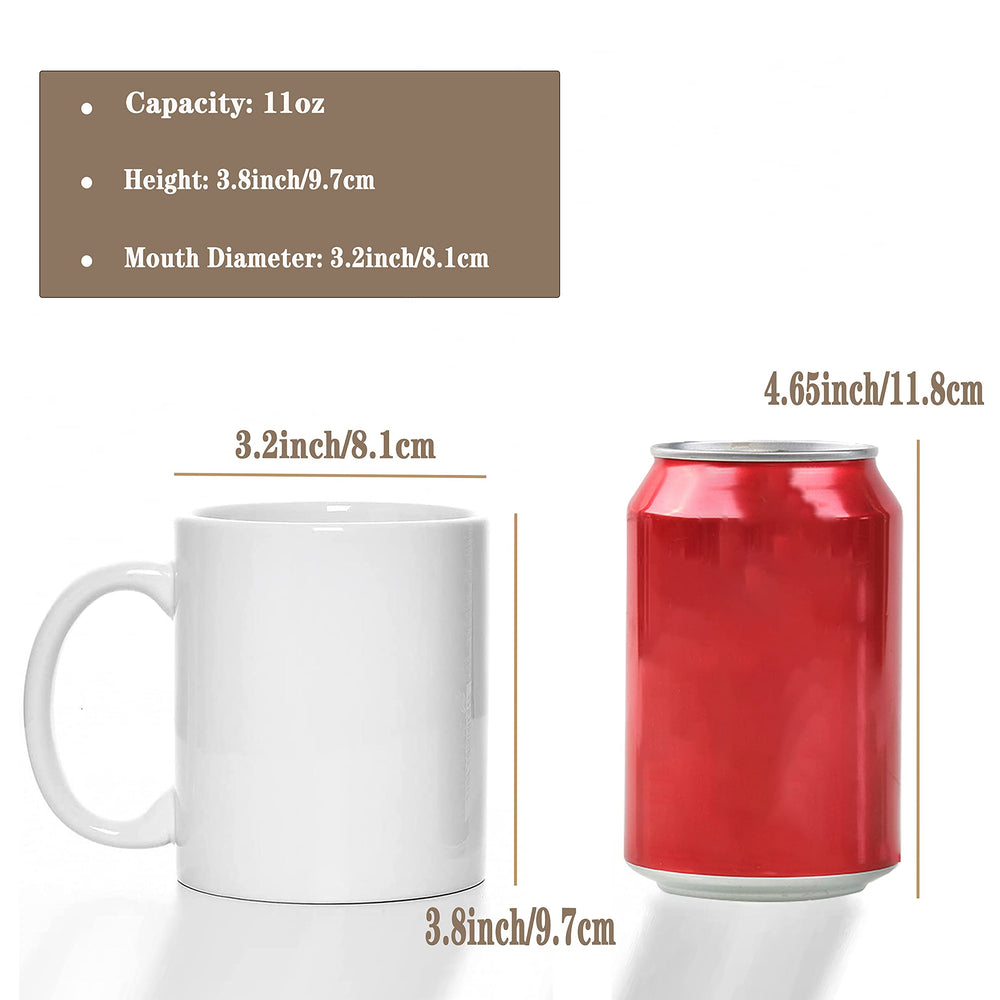 TANGLONG sublimation mug blank side view; ergonomic handle and versatile use.