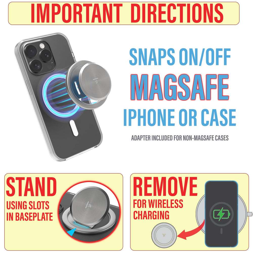 Tango removal for wireless charging highlights safe disconnection when charging.