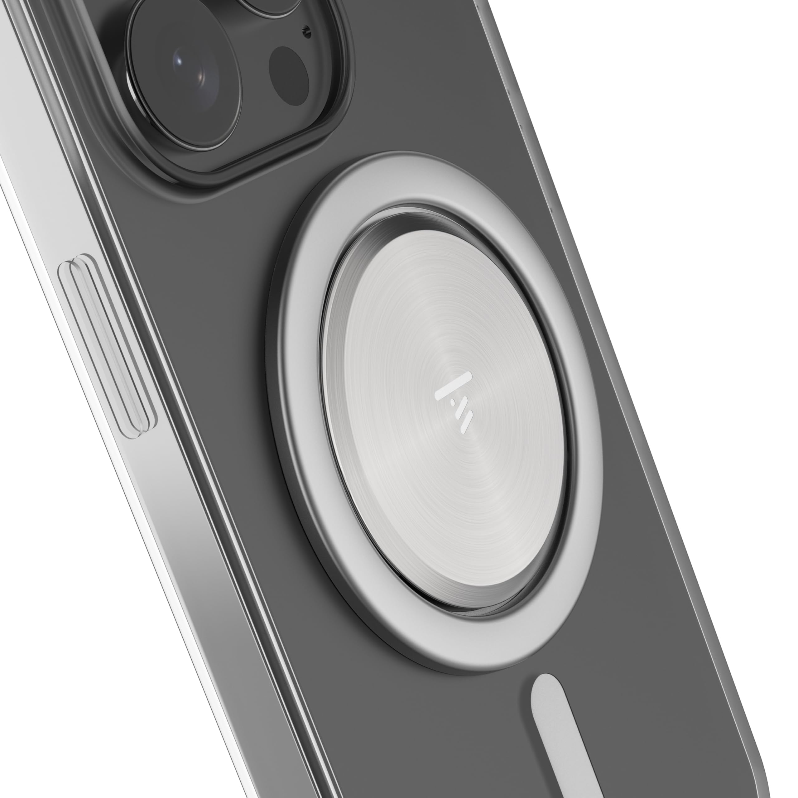 Tango Ultra Thin MagSafe grip enables secure one-handed use with a compact profile.