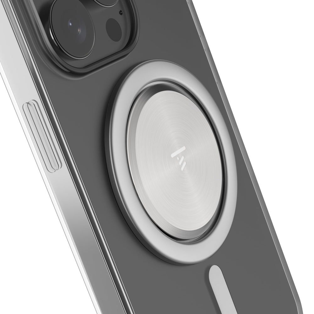 Tango Ultra Thin MagSafe grip enables secure one-handed use with a compact profile.