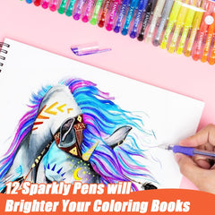TANMIT neon gel pens stand out in doodles and highlights.