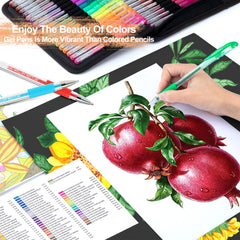 TANMIT neon glitter pens ideal for vibrant, standout artwork