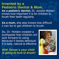 Mint-free kid formula supporting sensitive mouths during brushing.