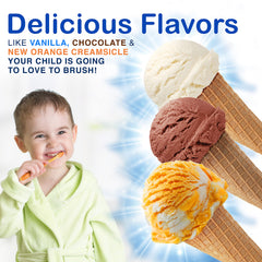 Tanner's Tasty Paste Vanilla Bling tube closeup for kid-friendly brushing routines.