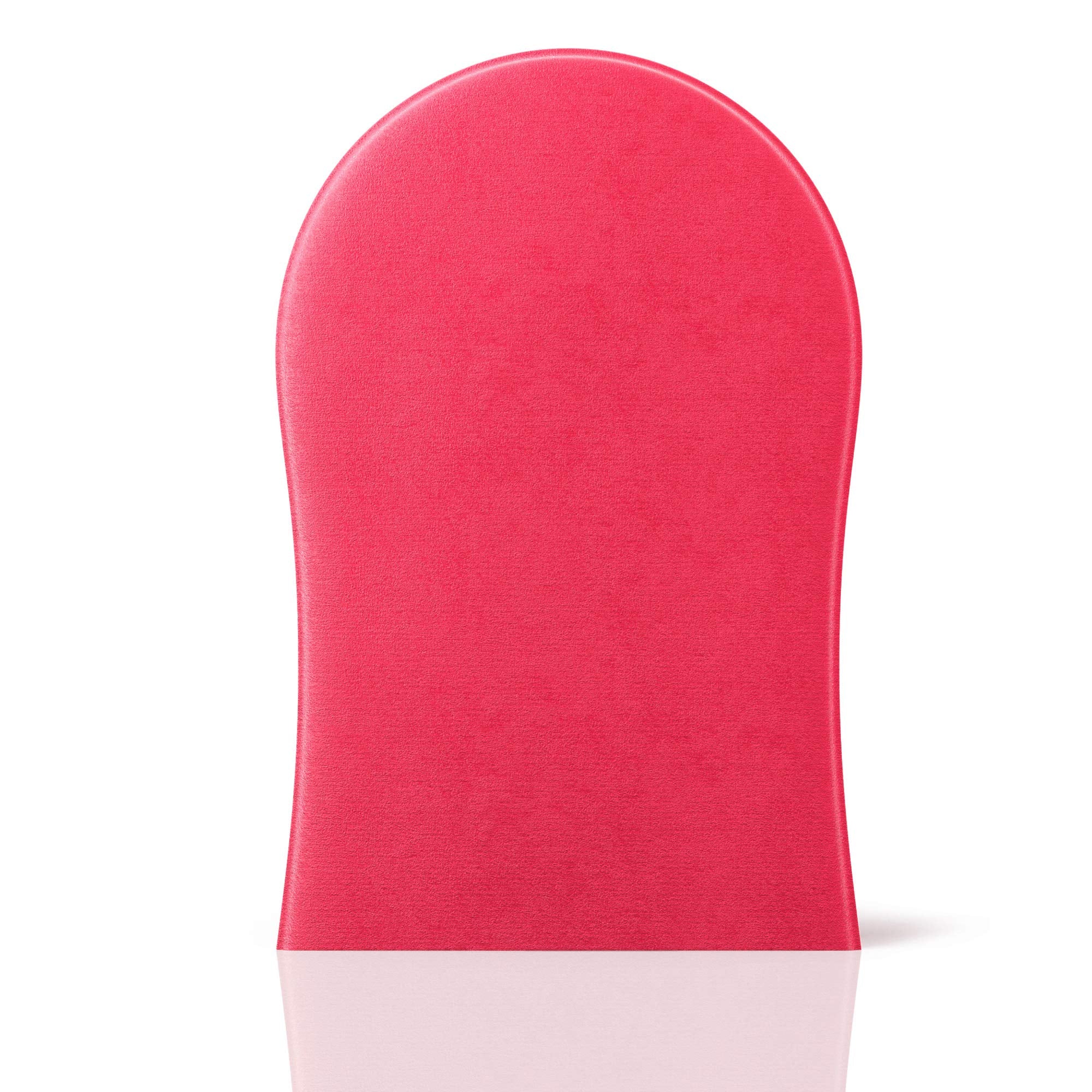 Tanologist Flawless Tanning Mitt used with self-tan water for smooth blend.