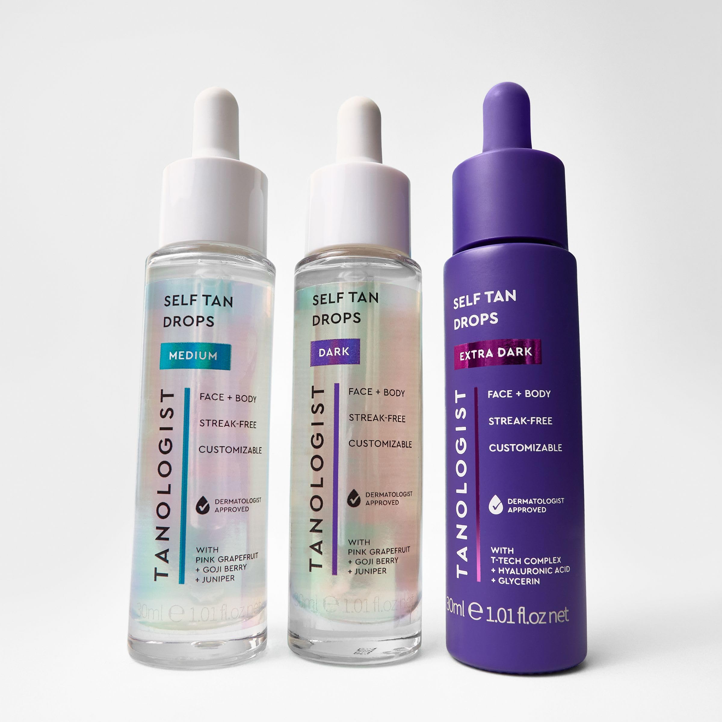 Vegan, cruelty-free Tanologist label signaling guilt-free glow.