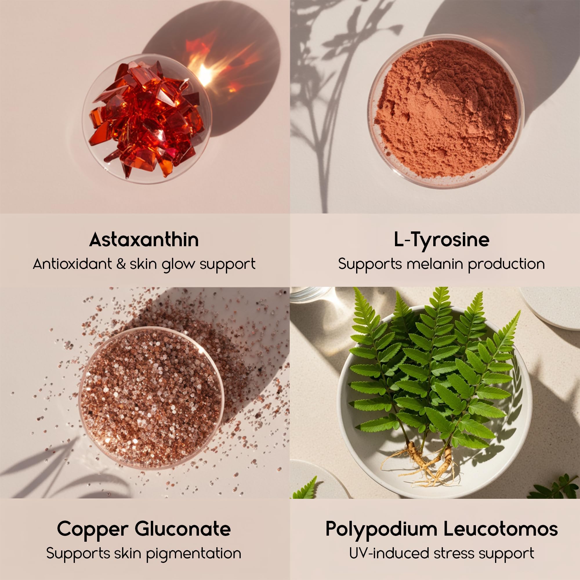 Tanova L-Tyrosine shot features bright capsules and label details.