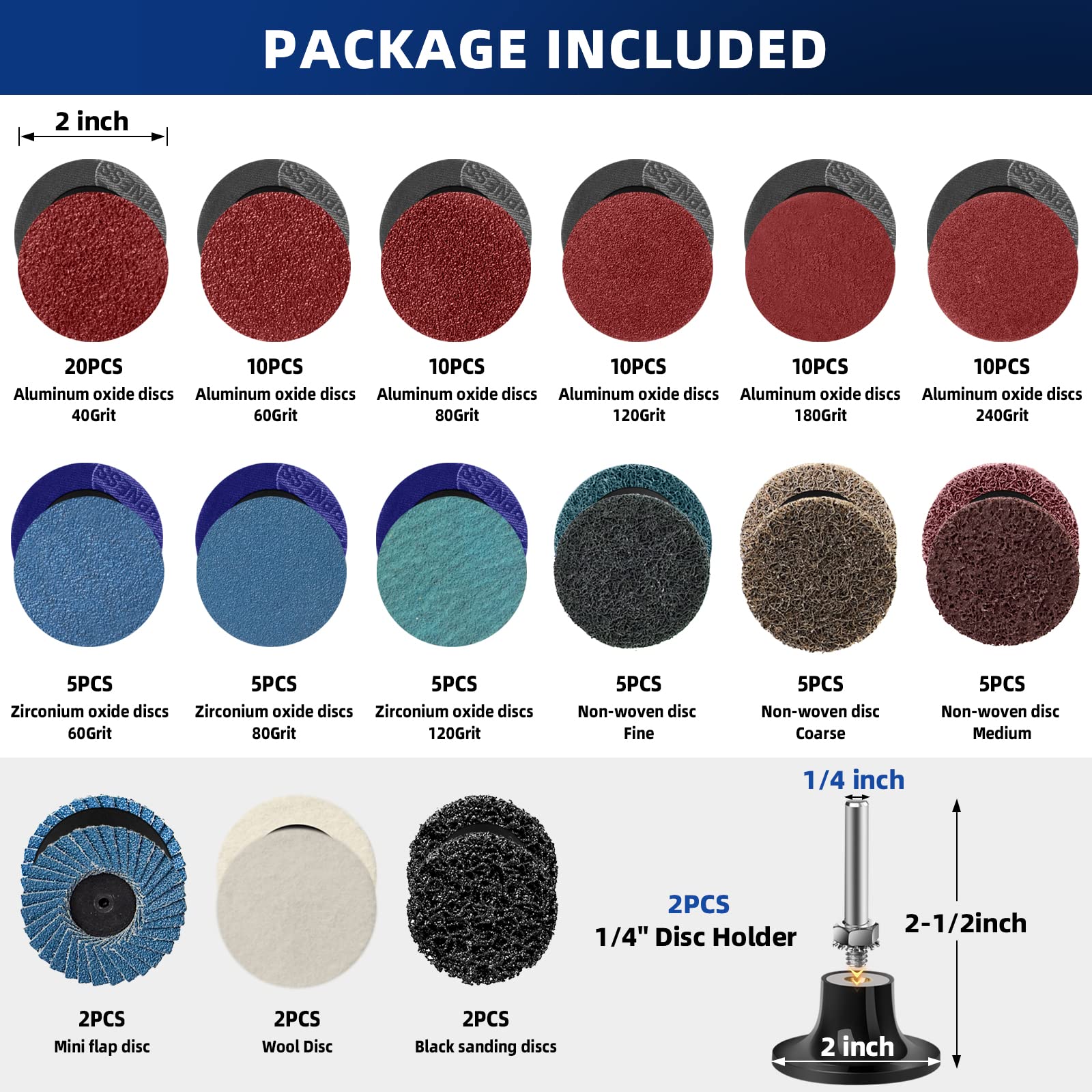 Tanzfrosch aluminum oxide discs span many grits for prep and polish.