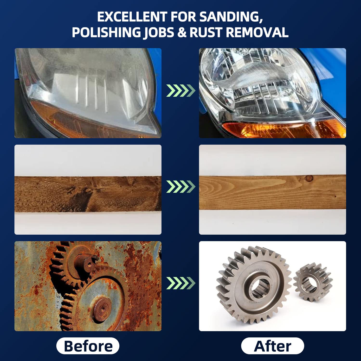 Tanzfrosch black sanding discs for heavy removal tasks.