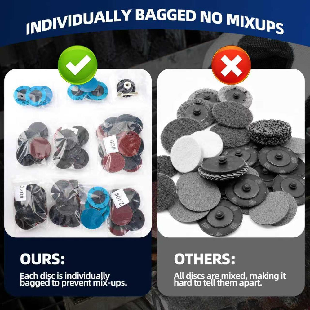 Tanzfrosch quick-change disc holder enables fast, secure changes.