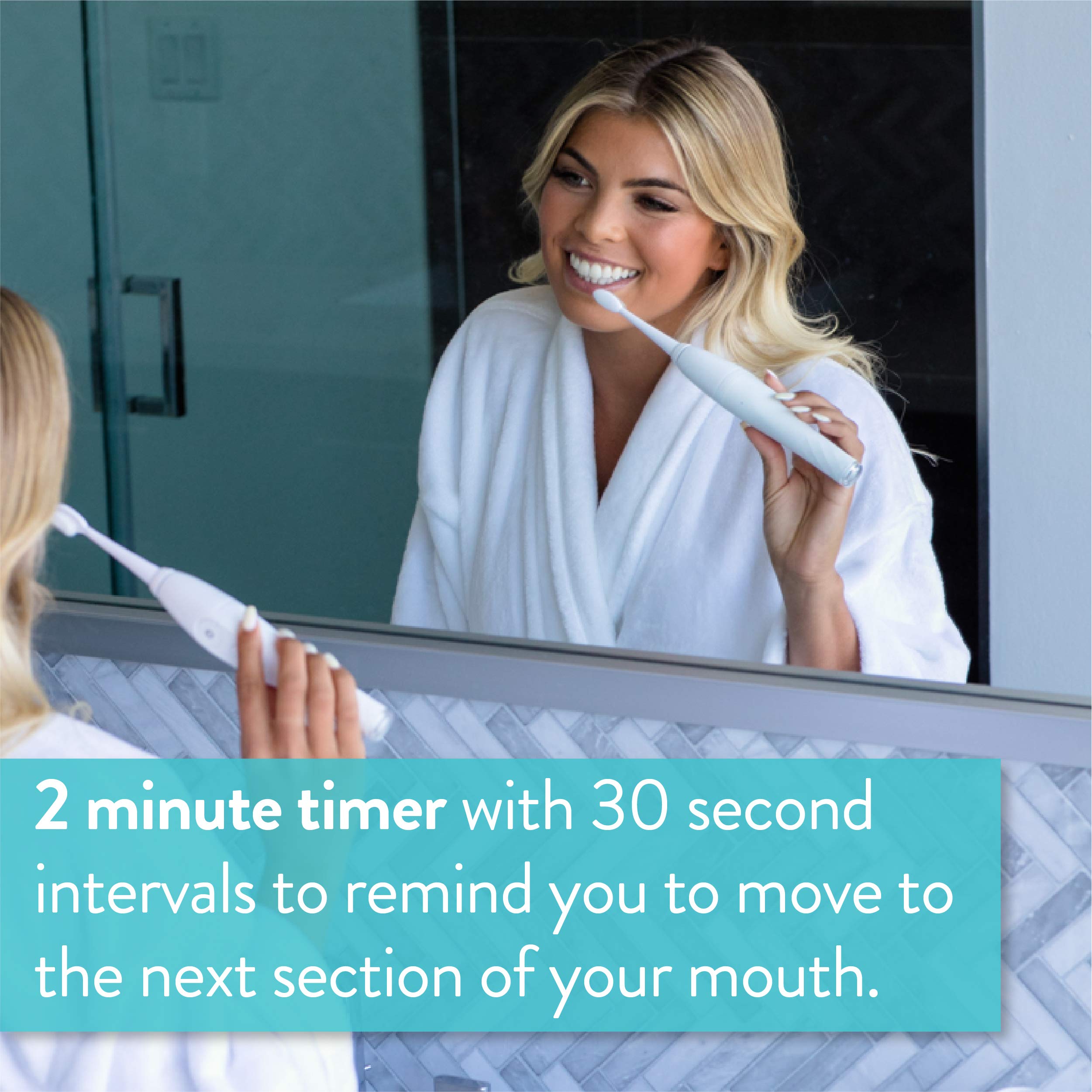 Tao Clean drying feature helps keep bristles dry and hygienic.