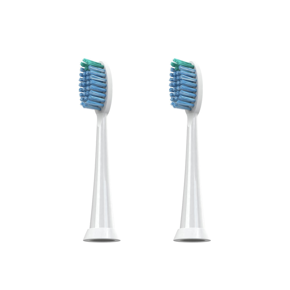 TAO Clean whitening heads two-pack on white background for deep cleaning