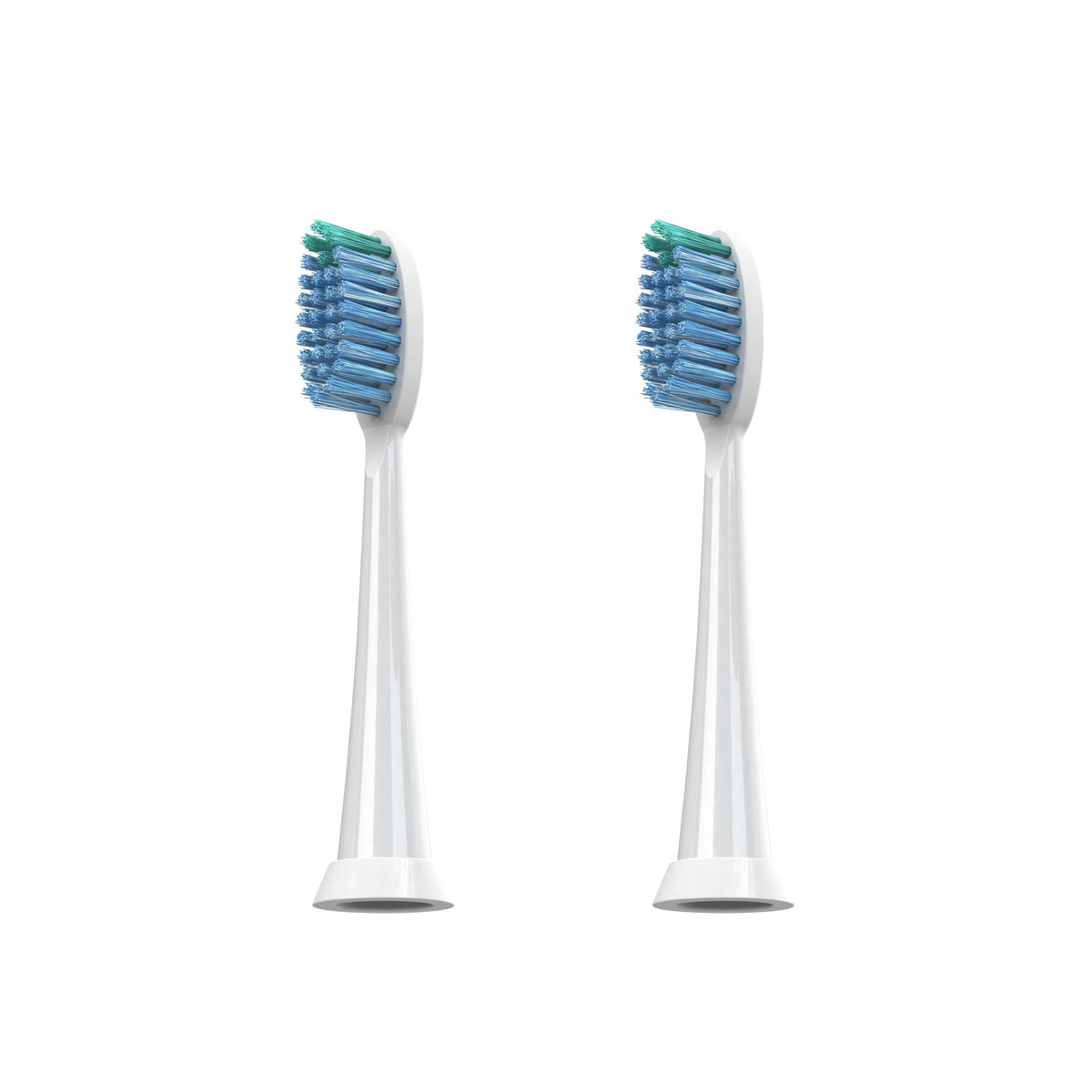 TAO Clean whitening heads two-pack on white background for deep cleaning