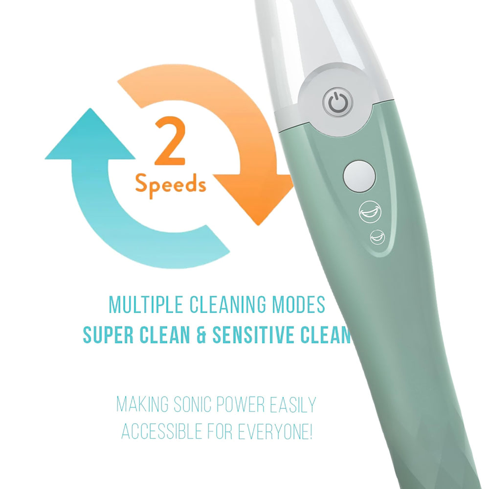 Tao Clean ergonomic handle design for comfortable brushing.