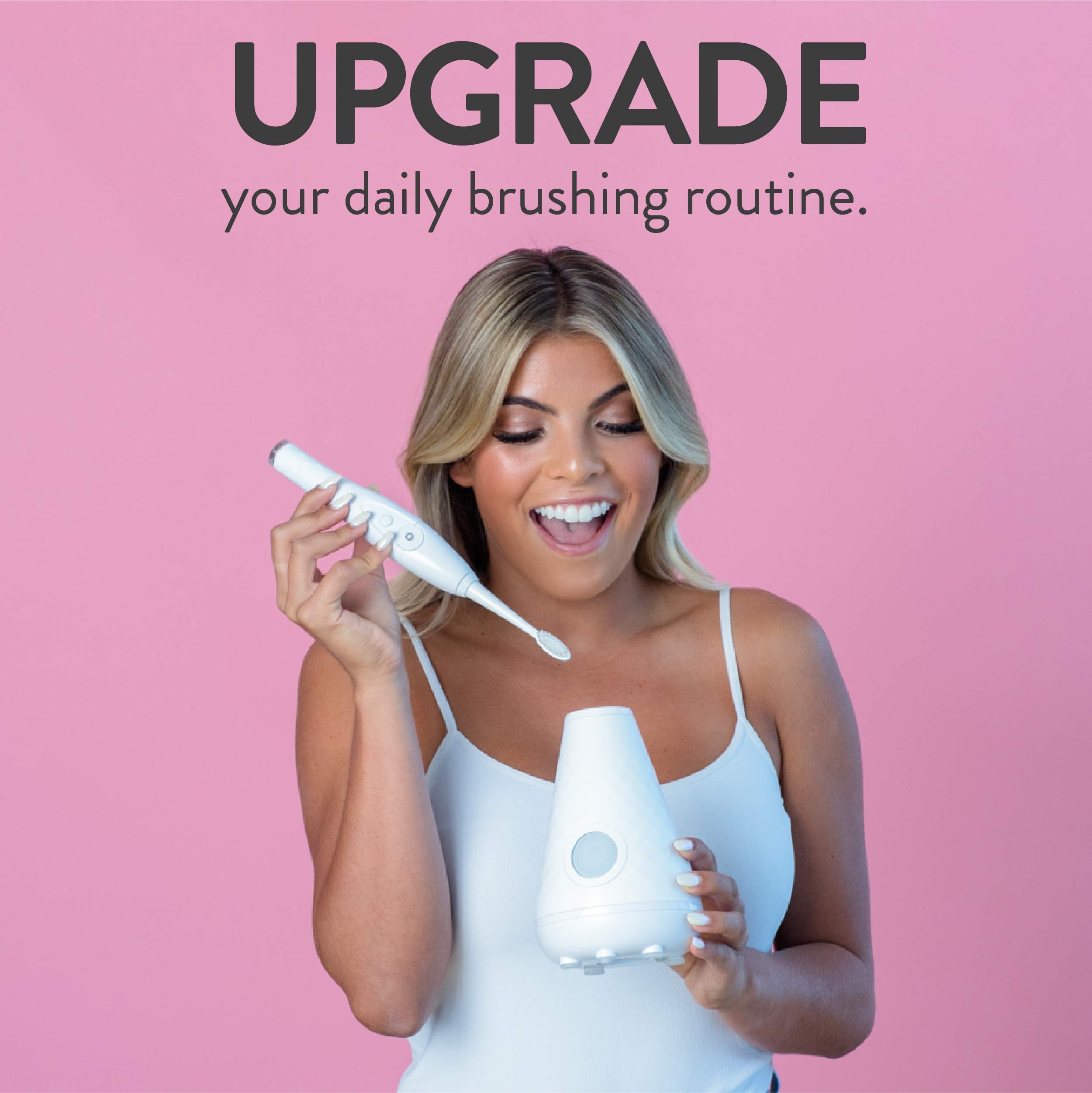 Tao Clean 2-minute timer guides quadrant brushing sessions.