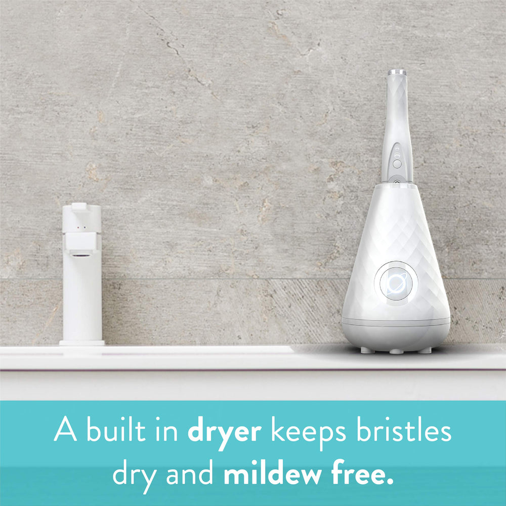 Tao Clean UV halo sanitizes the brush head after use.