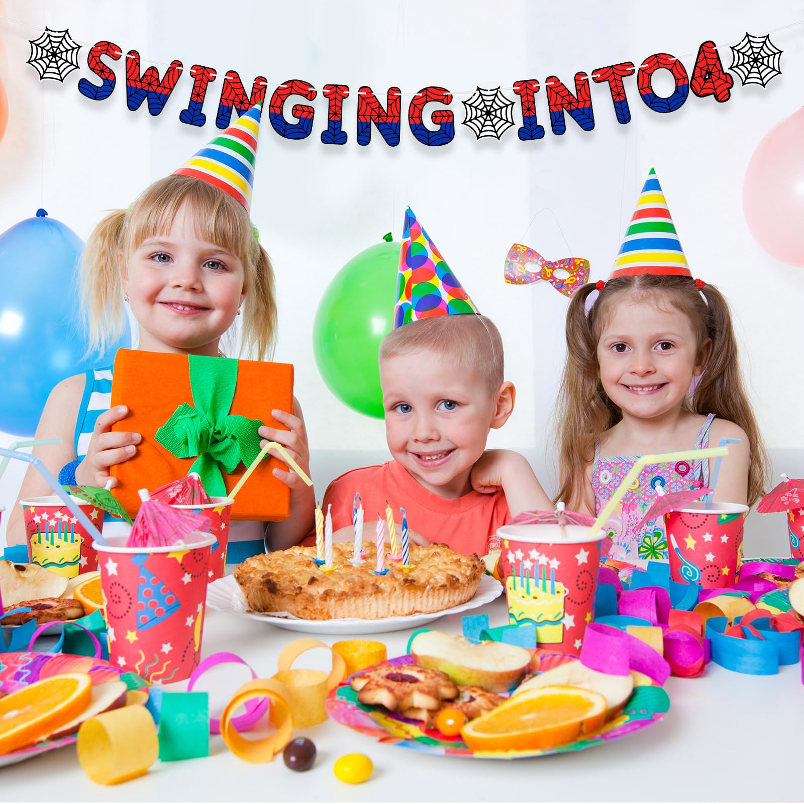 Taobary kids birthday decor banner supports festive photo moments
