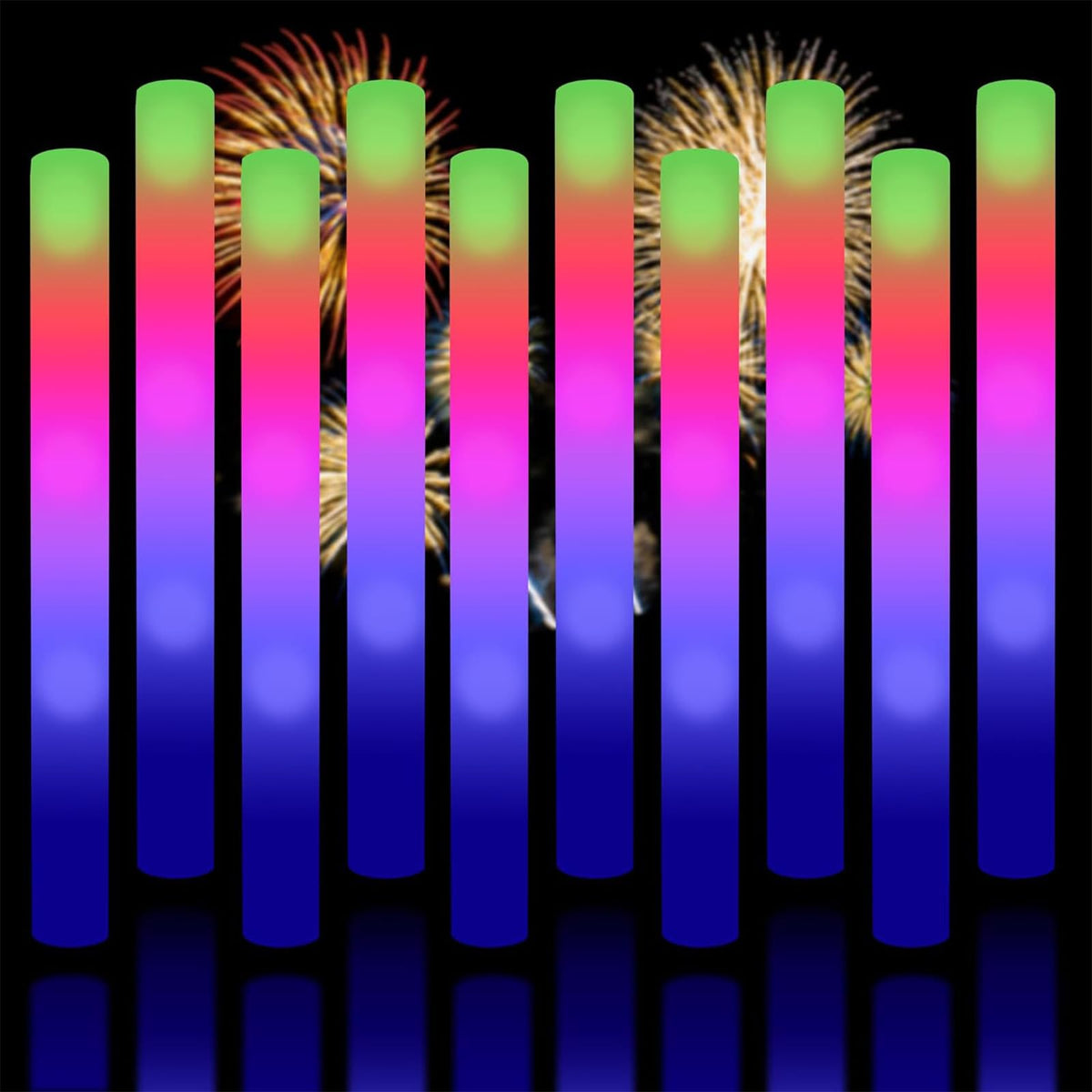 Taotuo Glow Sticks 20-pack front view for bright, portable party lighting.