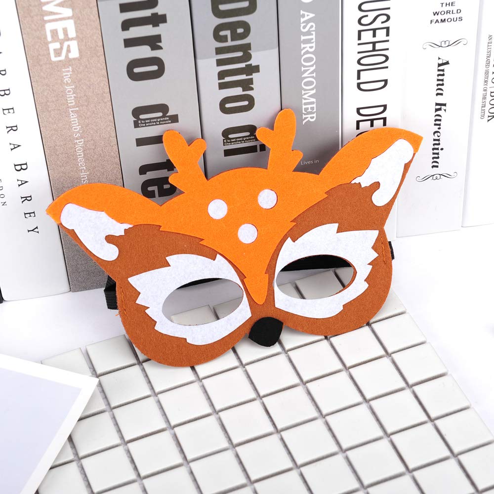 TAOVEN felt fox mask great for mystery safari games