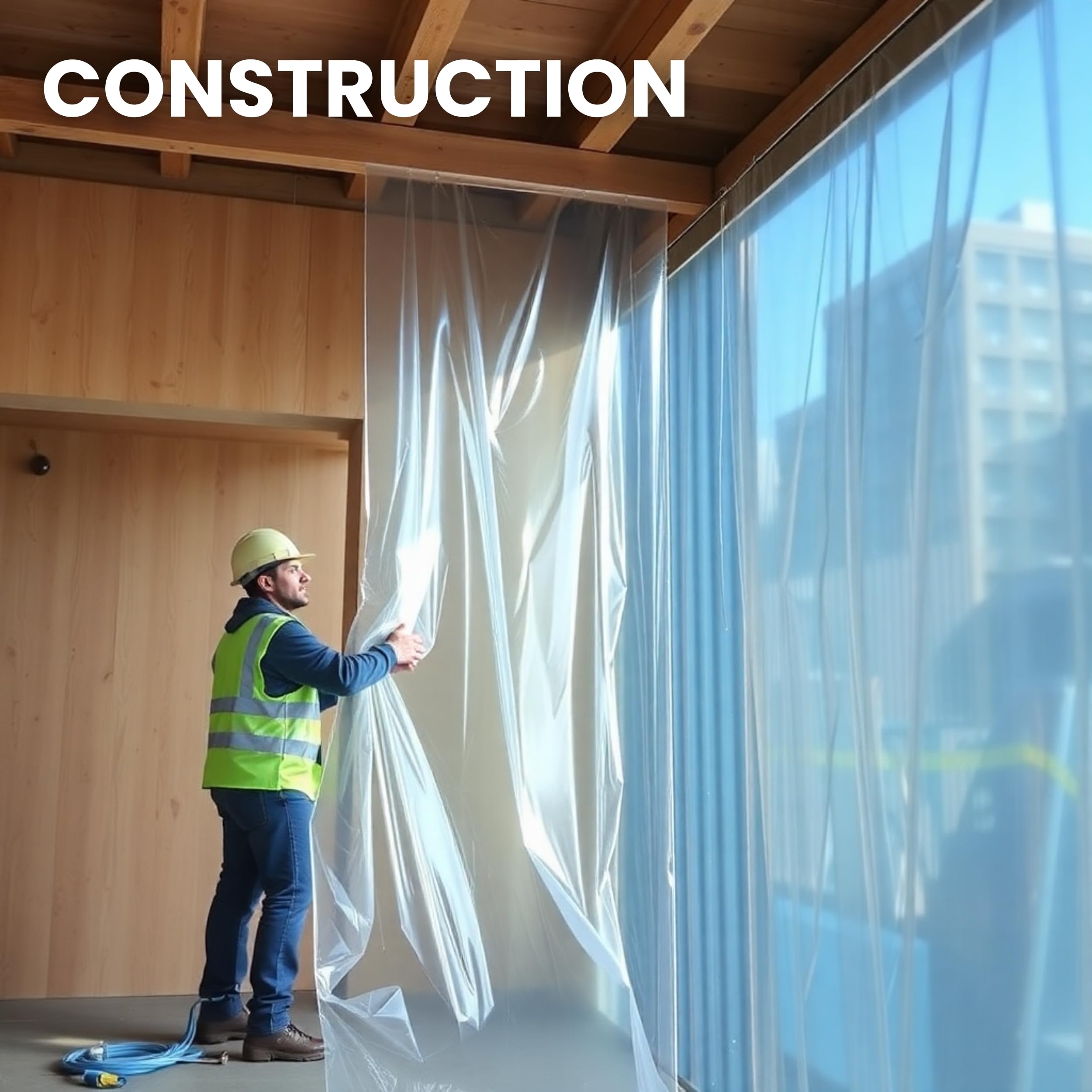 Tapix greenhouse plastic sheeting guards plants with moisture barriers and temp control