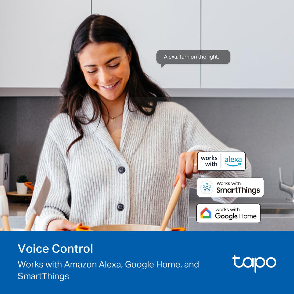 Tapo app dashboard for scheduling and monitoring connected fixtures.