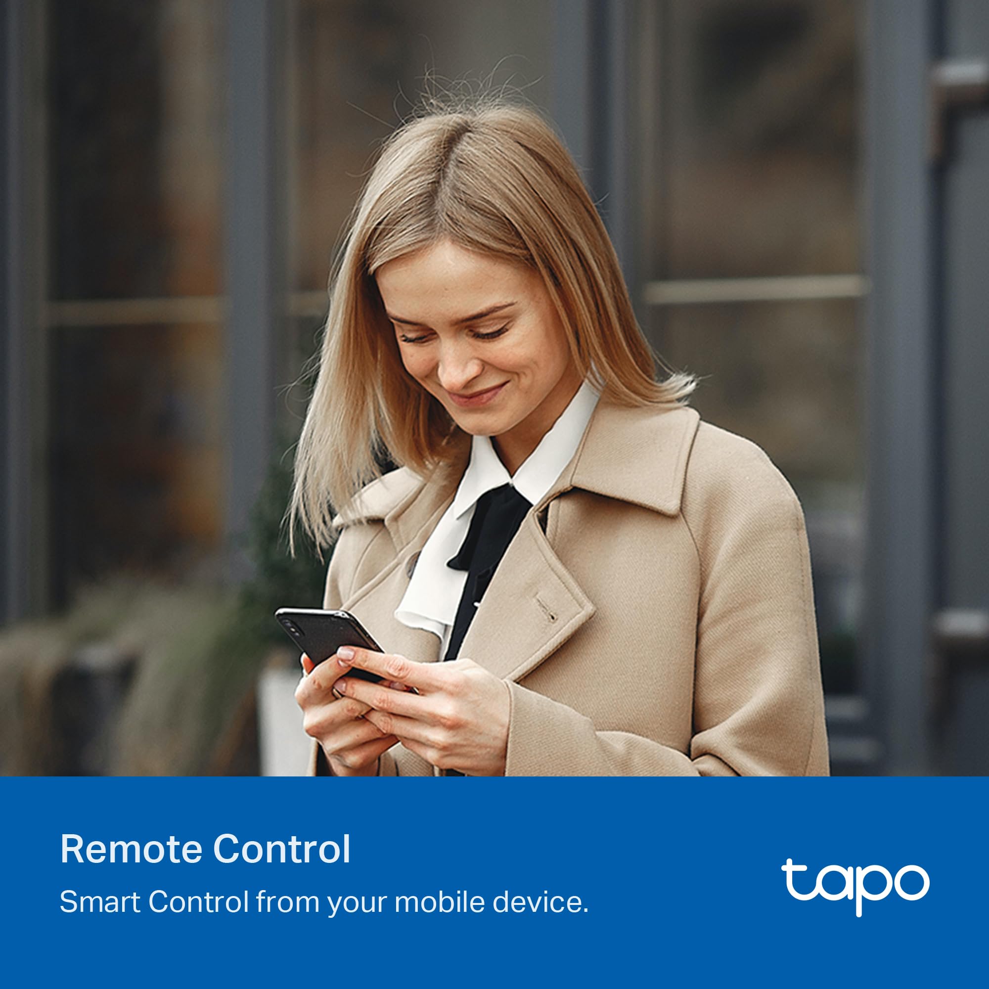 Tapo S500 voice control with Alexa and Google Assistant ready for use.