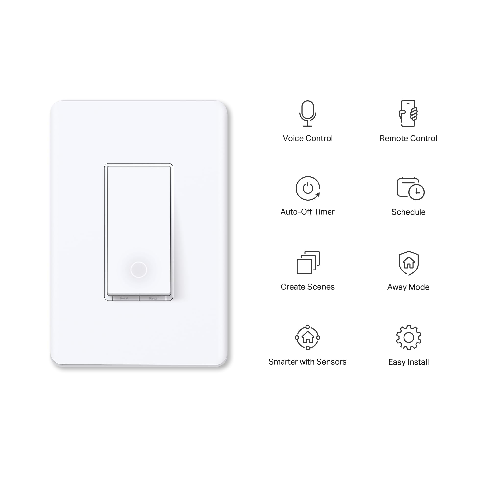 Tapo S500 wall-plate installation demonstrating neutral wiring compatibility.