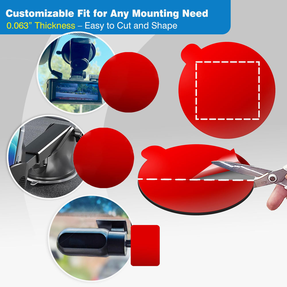 Tapsi adhesive mount setup provides secure bonding on glass for dash cams.