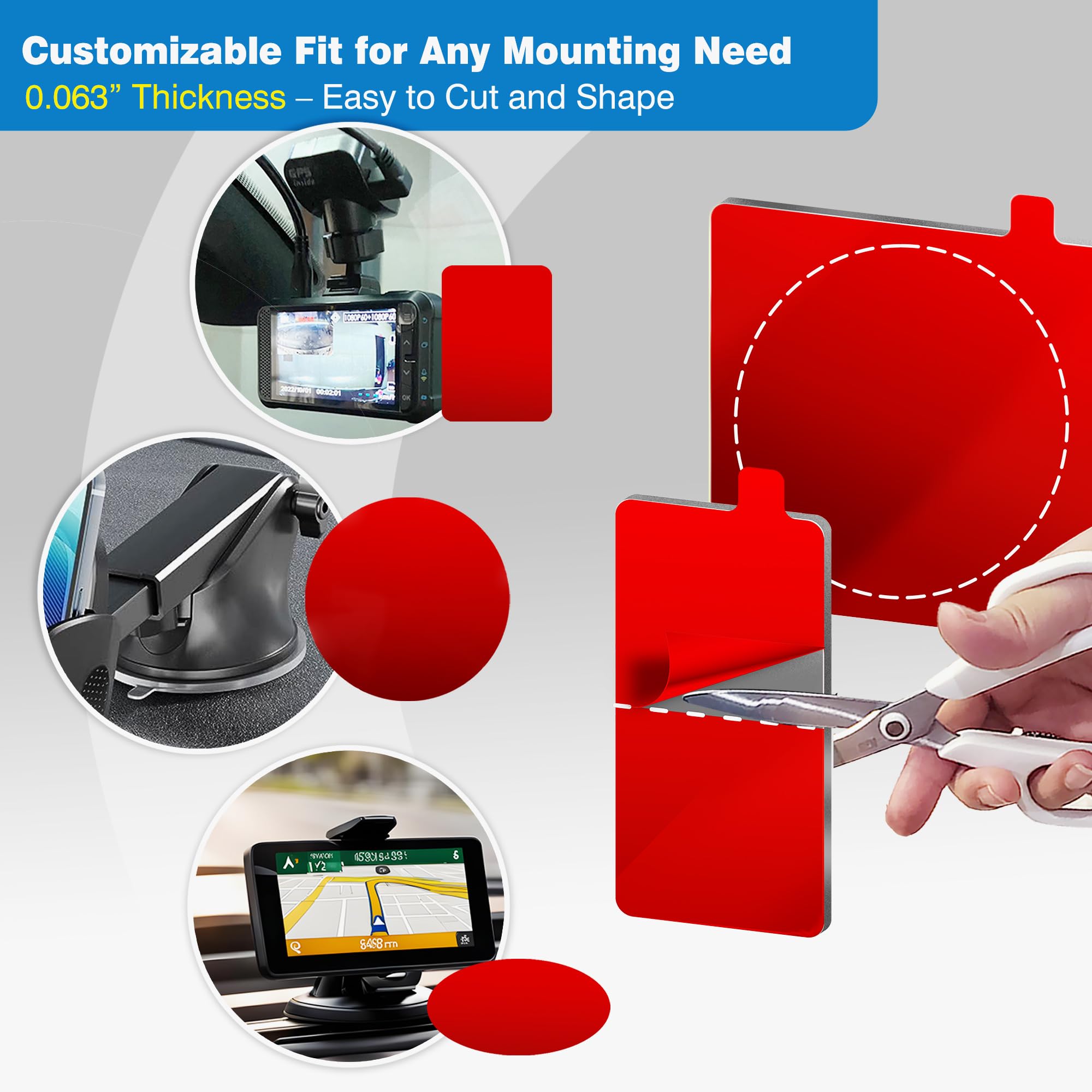 Tapsi dashcam installation steps image with cleaning and pressing guidance